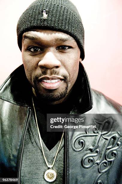 Actor Curtis "50 Cent" Jackson attends the "Twelve" portraits session at Silver Queen Gallery on January 29, 2010 in Park City, Utah.