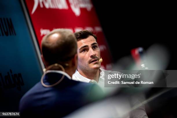 Iker Casillas is presented as Sportium Ambassador for FIFA World Cup 2018 on May 30, 2018 in Madrid, Spain.