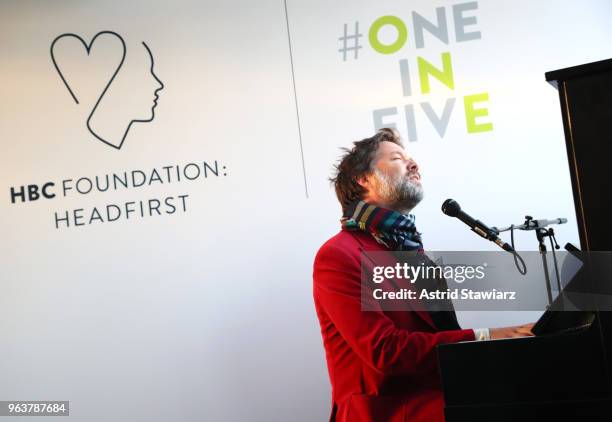 Rufus Wainwright performs as Richard Baker, Helena Foulkes host HBC Foundation HEADFIRST Fundraiser Celebration at Gramercy Park Hotel on May 30,...