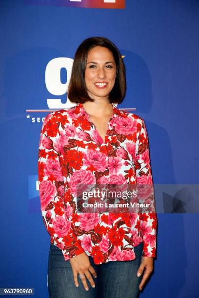 Charlotte Namura attends 398-Secret d'une Victoire" Paris Premiere at Gaumont Champs Elysees on May 30, 2018 in Paris, France.