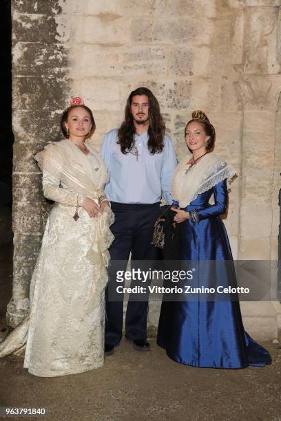 Nais Lesbros and guests attend the Gucci Cruise 2019 show at Alyscamps on May 30, 2018 in Arles, France.