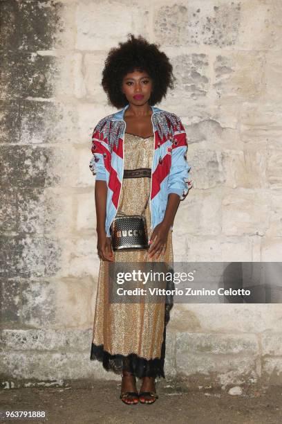 Inna Modja attends the Gucci Cruise 2019 show at Alyscamps on May 30, 2018 in Arles, France.