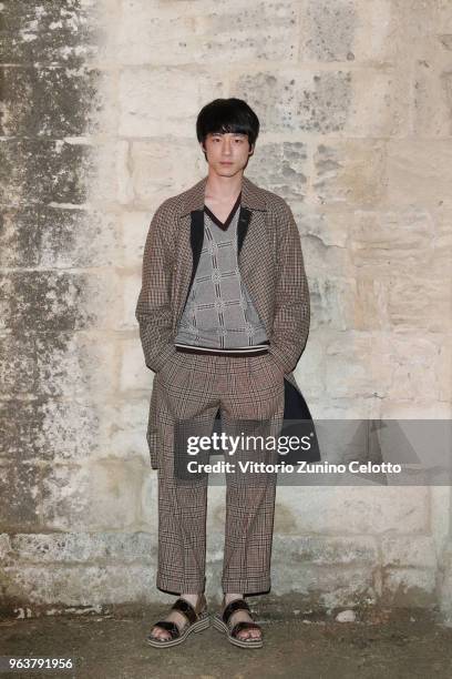 Kentaro Sakaguchi attends the Gucci Cruise 2019 show at Alyscamps on May 30, 2018 in Arles, France.