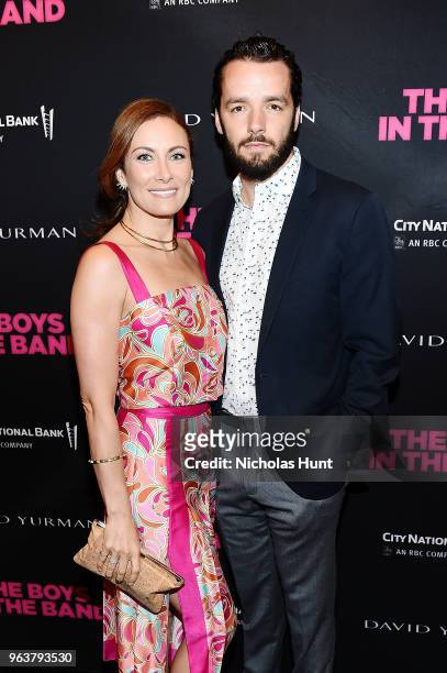Actress Laura Benanti and Patrick Brown attend the "Boys In The Band" 50th Anniversary Celebration at Booth Theatre on May 30, 2018 in New York City.