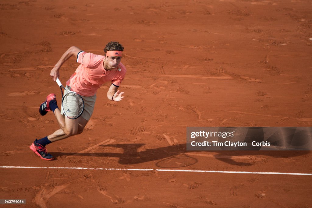 2018 French Open Tennis Tournament. Roland Garros. Paris. France.