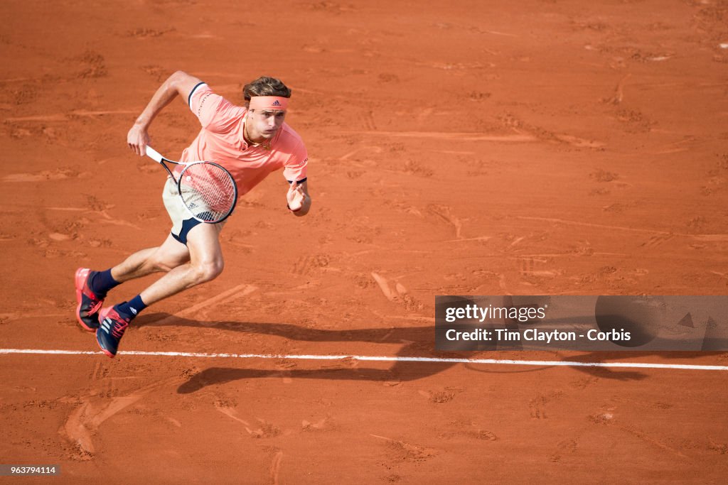 2018 French Open Tennis Tournament. Roland Garros. Paris. France.