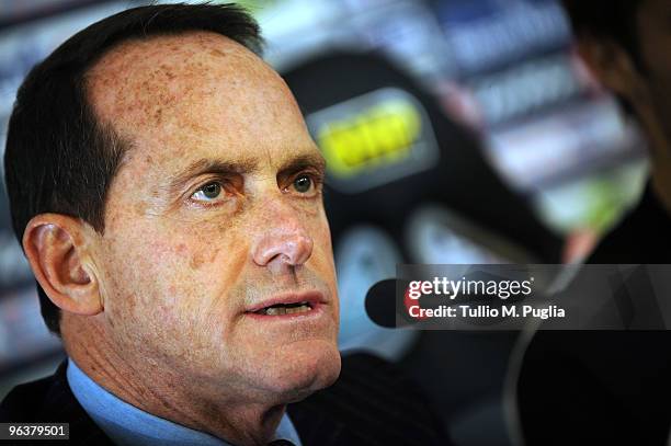 Palermo vice -president Guglielmo Micciche answers questions during a press conference at Tenente Carmelo Onorato Sports Center on February 3, 2010...