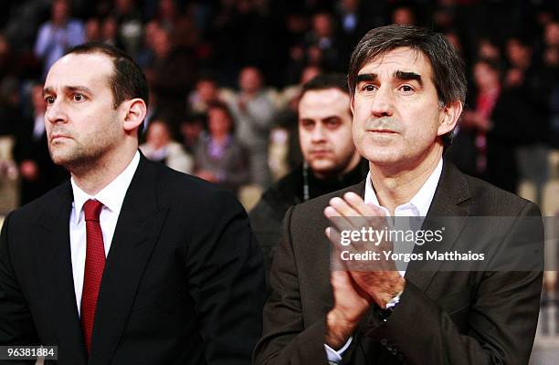 Jordi Bertomeu during the Euroleague Basketball 2009-2010 Last 16 Game 2 between Olympiacos Piraeus vs BC Khimki Moscow Region at Peace and...