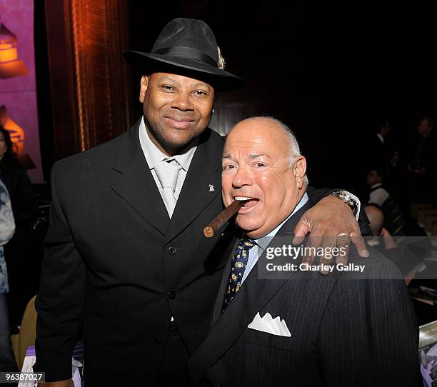 Producer Jimmy Jam and manager Frank DiLeo attend the 52nd Annual GRAMMY Awards Special Merit Awards and Nominee Reception at The Wilshire Ebell...