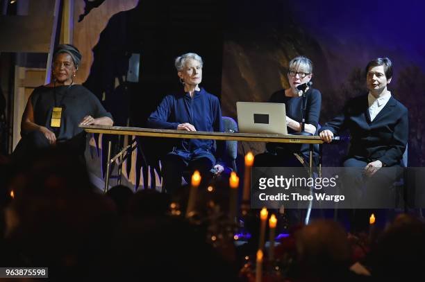 Carrie Mae Weems, Meg Harper , Suzanne Bocanegra, and Isabella Rossellini perform onstage during the BAM Gala 2018 honoring Darren Aronofsky, Jeremy...