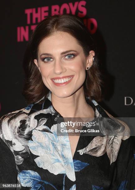 Allison Williams poses at the opening nightof the 50th year celebration of the classic play revival of "The Boys In The Band" on Broadway at The...