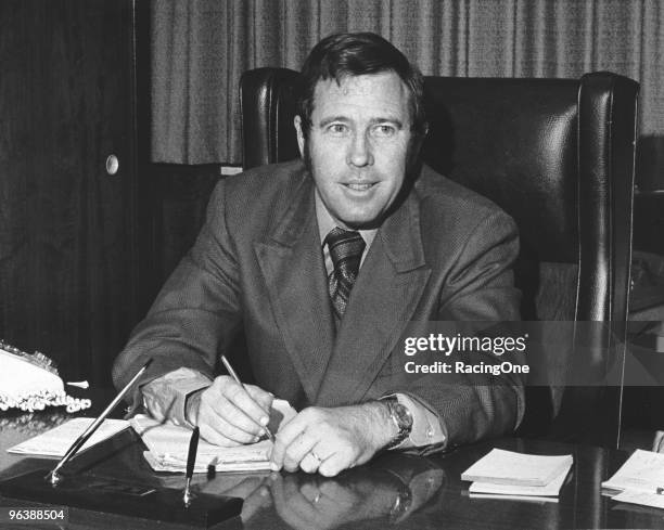 Bill France Jr., shortly after taking over the presidency of NASCAR from his father Bill Sr., founder of the organization.