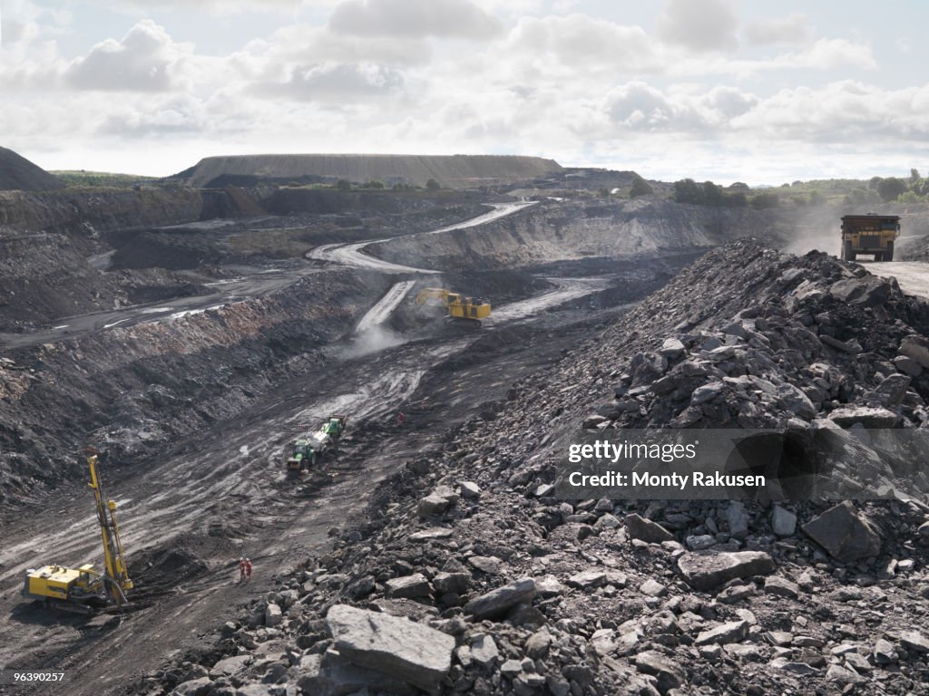 View Over Active Coal Mine