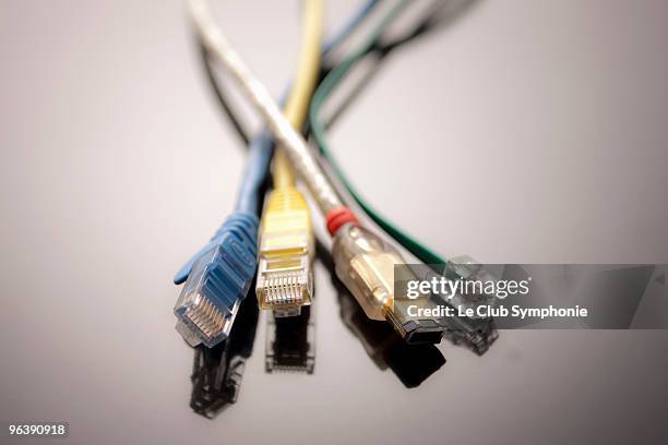 Four Computer Cables Close Up High-Res Stock Photo - Getty Images