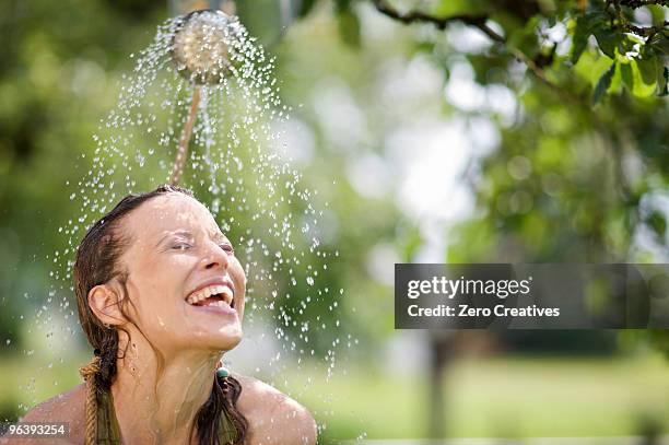 woman in nature - refresh stock pictures, royalty-free photos & images