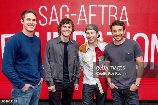 Blake Jenner, Evan Peters, Barry Keoghan and Bart Layton discuss " American Animals" during SAG-AFTRA Foundation Conversations at The Robin Williams...