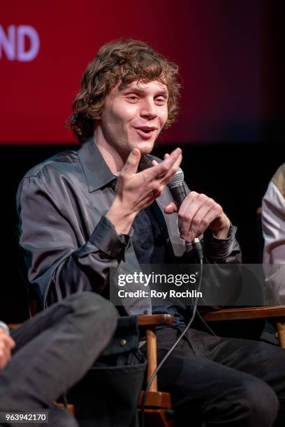 Evan Peters discusses " American Animals" during SAG-AFTRA Foundation Conversations at The Robin Williams Center on May 30, 2018 in New York City.