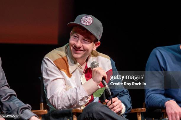 Barry Keoghan discusses " American Animals" during SAG-AFTRA Foundation Conversations at The Robin Williams Center on May 30, 2018 in New York City.