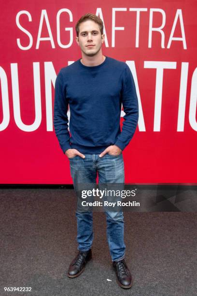 Blake Jenner discusses " American Animals" during SAG-AFTRA Foundation Conversations at The Robin Williams Center on May 30, 2018 in New York City.