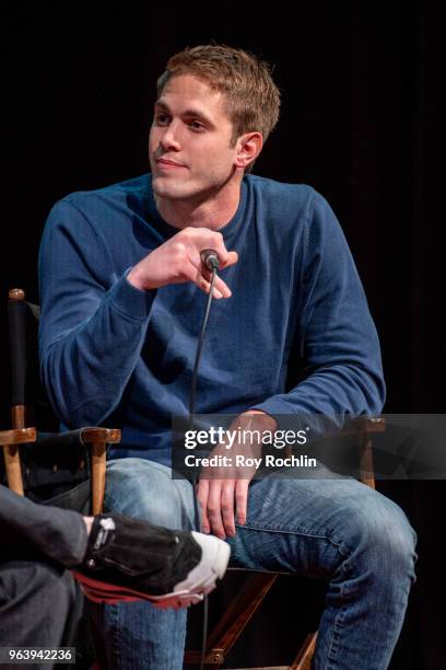 Blake Jenner discusses " American Animals" during SAG-AFTRA Foundation Conversations at The Robin Williams Center on May 30, 2018 in New York City.