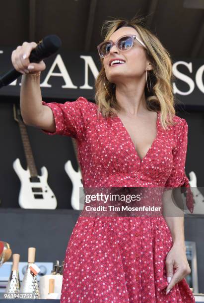 Chef Giada De Laurentiis attends a Culinary event during the 2018 BottleRock Napa Valley Music Festival at Napa Valley Expo on May 27, 2018 in Napa,...