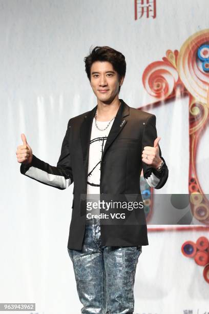 Singer/actor Wang Leehom attends The 10th Annual Cross-Strait Film Exhibition opening ceremony on May 30, 2018 in Taipei, Taiwan.