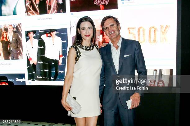 Alexander Dibelius and his wife Laila Maria Witt during the Douglas X Peter Lindbergh campaign launch at ewerk on May 30, 2018 in Berlin, Germany.