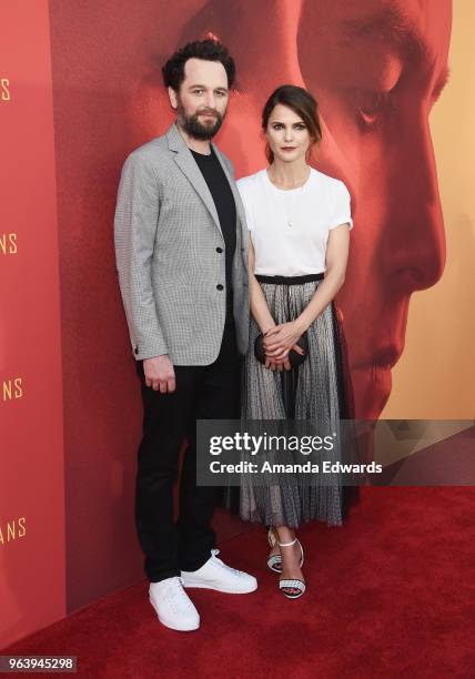 Actors Matthew Rhys and Keri Russell arrive at the For Your Consideration Red Carpet Event for the series finale oF FX's "The Americans" at the Saban...