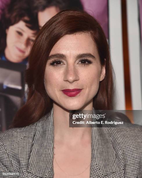 Actress Aya Cash attends the Premiere Of Paramount Pictures And Vertical Entertainment's "Social Animals" at The Landmark on May 30, 2018 in Los...
