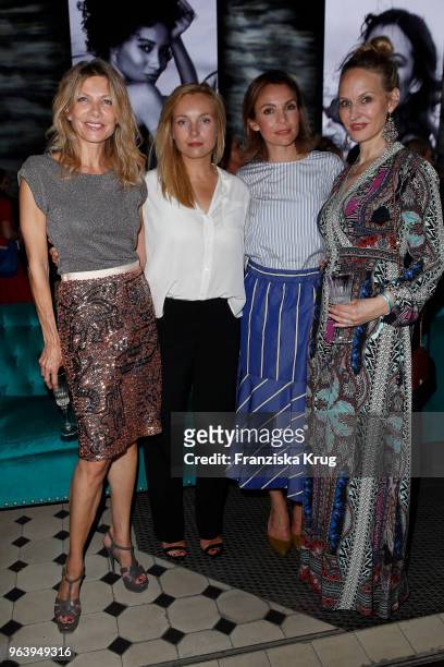 Ursula Karven, Nadja Uhl, Nadine Warmuth and Anne Meyer-Minnemann during the Douglas X Peter Lindbergh campaign launch at ewerk on May 30, 2018 in...