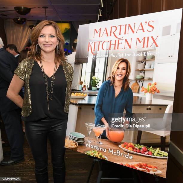 Martina McBride attends Martina McBride Announces Forthcoming Cookbook "Martina's Kitchen Mix" at Chef's Club on May 30, 2018 in New York City.
