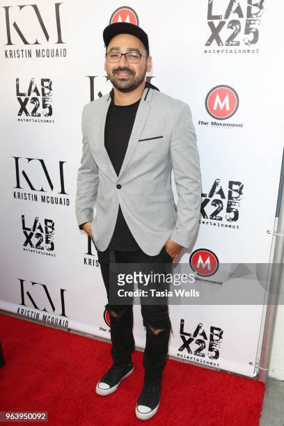 David Javier attends the dance video release party for "Florets" at Victory Theatre on May 30, 2018 in Burbank, California.