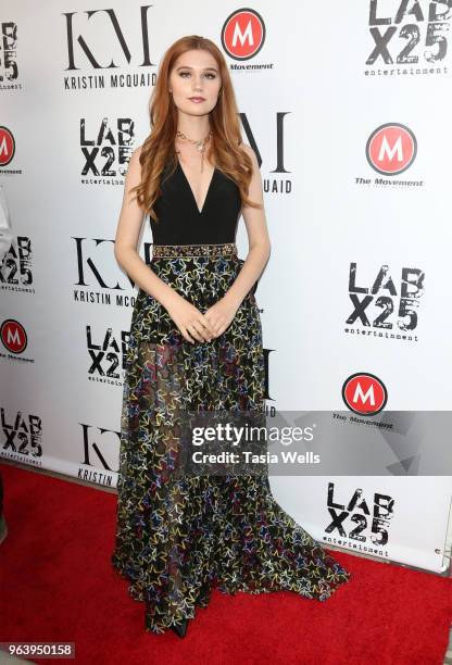 Serena Laurel attends the dance video release party for "Florets" at Victory Theatre on May 30, 2018 in Burbank, California.