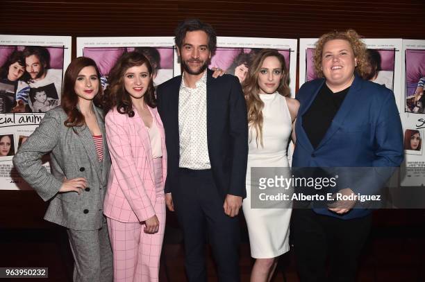 Actors Aya Cash, Noel Wells, Josh Radnor, Carly Chaikin and Fortune Feimster attend the Premiere Of Paramount Pictures And Vertical Entertainment's...