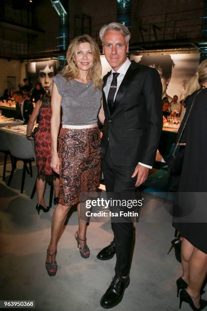 German actress Ursula Karven and Tom Junkersdorf during the Douglas X Peter Lindbergh campaign launch at ewerk on May 30, 2018 in Berlin, Germany.