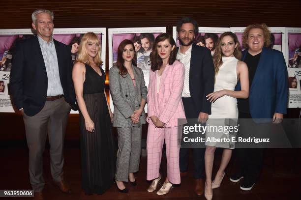 Bob Buchi, President of Worldwide Home Media Distribution for Paramount Studios, director Theresa Bennett, actors Aya Cash, Noel Wells, Josh Radnor,...