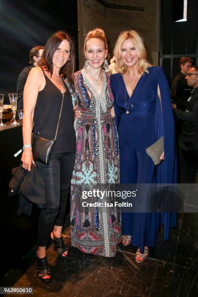 Anne Meyer-Minnemann , German actress Veronica Ferres and guest during the Douglas X Peter Lindbergh campaign launch at ewerk on May 30, 2018 in...