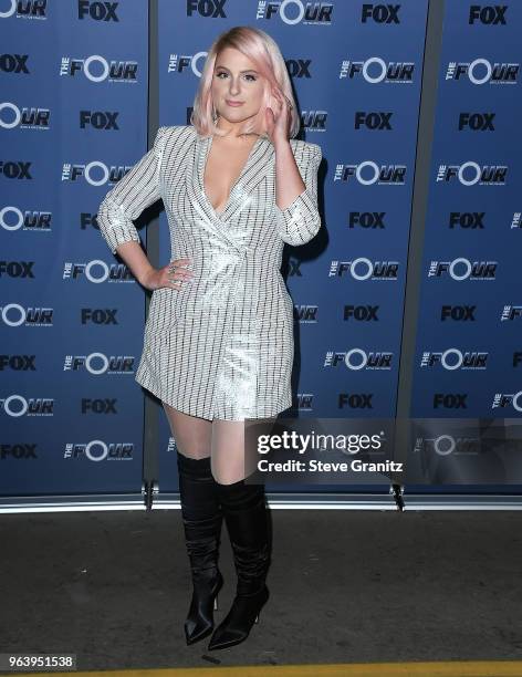 Meghan Trainor arrives at the Premiere Of Fox's "The Four: Battle For Stardom" Season 2 at CBS Studios - Radford on May 30, 2018 in Studio City,...