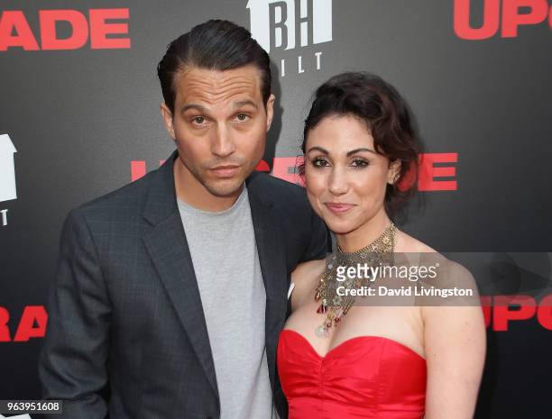 Actor Logan Marshall-Green and Diane Marshall-Green attend the premiere of BH Tilt's "Upgrade" at the Egyptian Theatre on May 30, 2018 in Hollywood,...