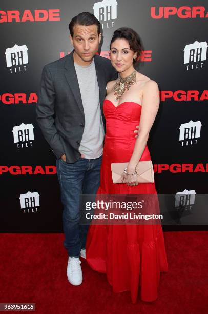 Actor Logan Marshall-Green and Diane Marshall-Green attend the premiere of BH Tilt's "Upgrade" at the Egyptian Theatre on May 30, 2018 in Hollywood,...
