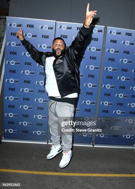 Khaled arrives at the Premiere Of Fox's "The Four: Battle For Stardom" Season 2 at CBS Studios - Radford on May 30, 2018 in Studio City, California.