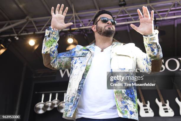 Chef Adam Richman attends a Culinary event during the 2018 BottleRock Napa Valley at Napa Valley Expo on May 26, 2018 in Napa, California.