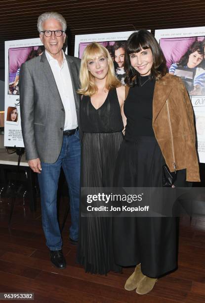 Ted Danson, Theresa Bennett and Mary Steenburgen attend the premiere of Paramount Pictures And Vertical Entertainment's "Social Animals" at The...