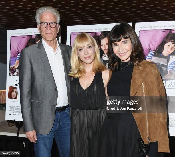 Ted Danson, Theresa Bennett and Mary Steenburgen attend the premiere of Paramount Pictures And Vertical Entertainment's "Social Animals" at The...