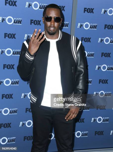 Sean "Diddy" Combs arrives at the Premiere Of Fox's "The Four: Battle For Stardom" Season 2 at CBS Studios - Radford on May 30, 2018 in Studio City,...