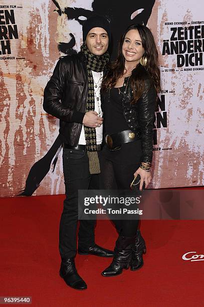 Sebastian Koenig and Maja Maneiro attend the premiere of "Zeiten aendern Dich" on February 3, 2010 in Berlin, Germany.