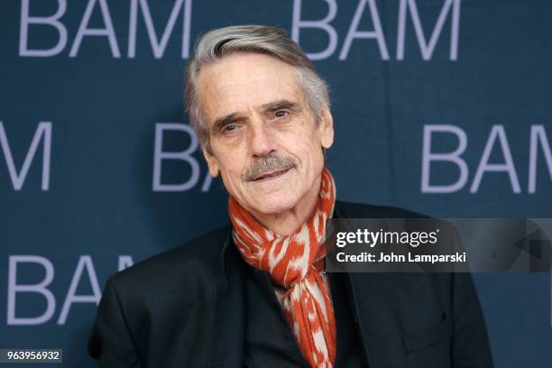 Jeremy Irons attends BAM Gala 2018 at Brooklyn Cruise Terminal on May 30, 2018 in New York City.