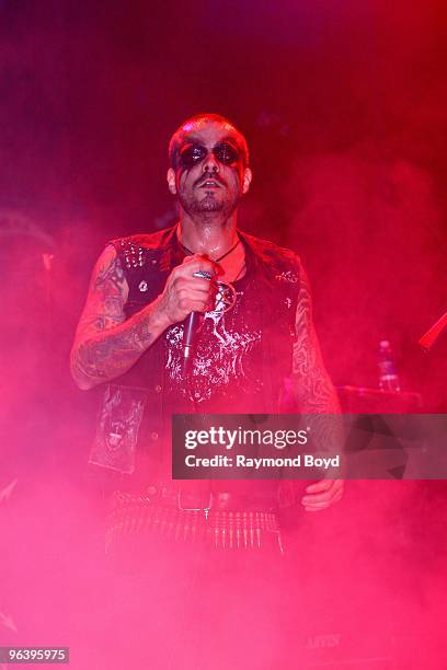 Singer Autarch of Lightning Swords Of Death performs at the House Of Blues in Chicago, Illinois on January 26, 2010.