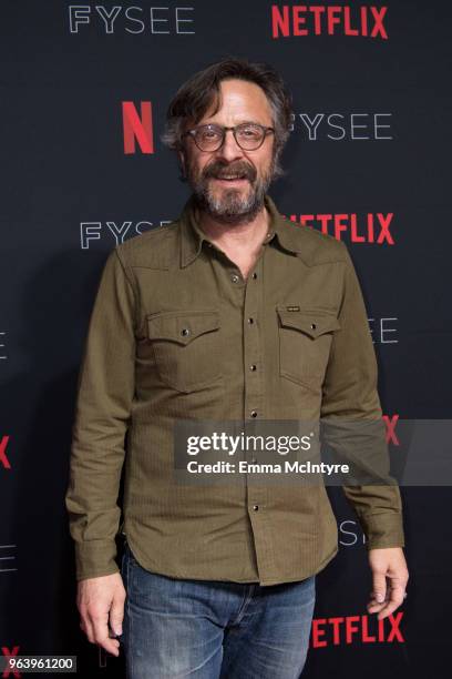 Marc Maron attends #NETFLIXFYSEE For Your Consideration event For "GLOW" at Netflix FYSEE At Raleigh Studios on May 30, 2018 in Los Angeles,...