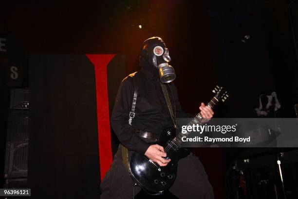 Guitarist Marcus Kolar of Kommandant performs at the House Of Blues in Chicago, Illinois on January 26, 2010.